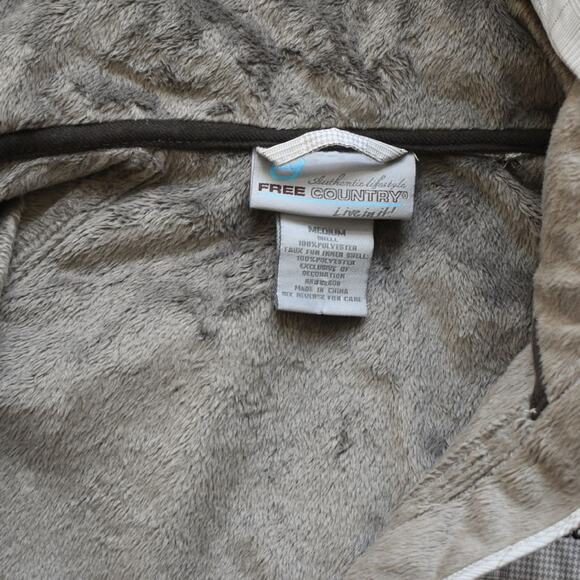 FREE COUNTRY Hooded Coat Gray Size M - Picture 4 of 8